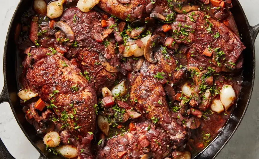 Coq au vin - tradycyjny przepis, który zachwyci Twoich gości